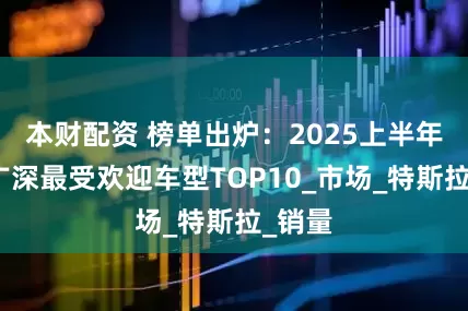 本财配资 榜单出炉：2025上半年北上广深最受欢迎车型TOP10_市场_特斯拉_销量